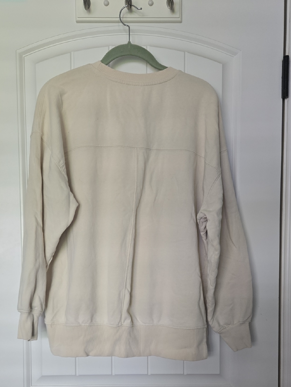 Disney Snow Man Mickey Cream Crewneck - Picture 2 of 3